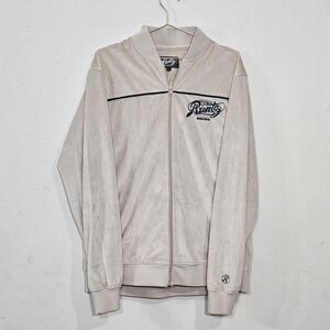 Runtz Around The World Velour Cream/Slate Men's Jacket Rare Sz XXL RUNTZ